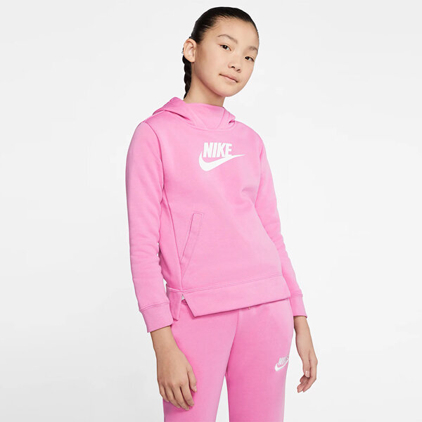 Nike Girls Tennis Hoodie in Pink/White — UFO No More