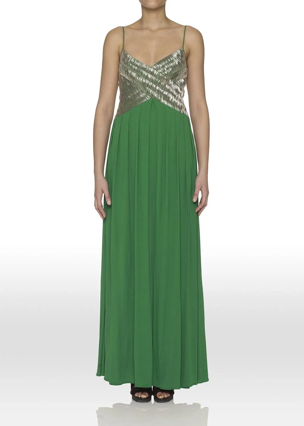 Amanda Wakeley Silk Stab Stitch Gown