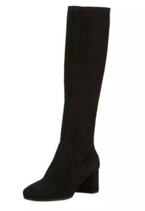 prada black suede boots