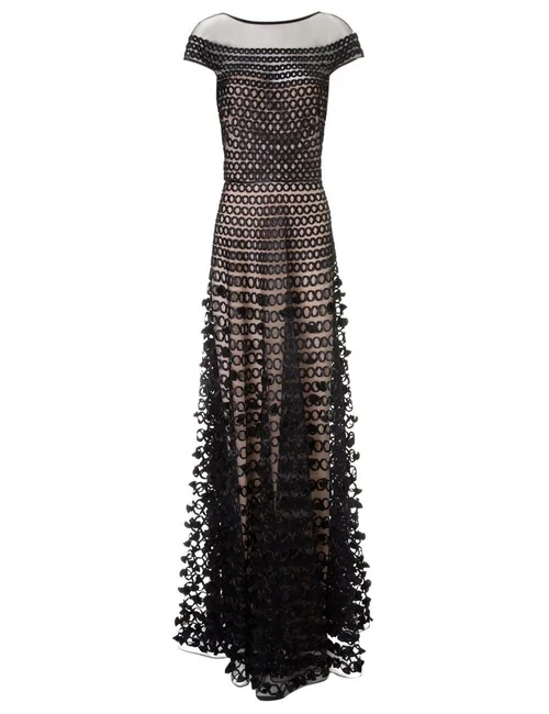 Temperley London Trellis Gown in Black