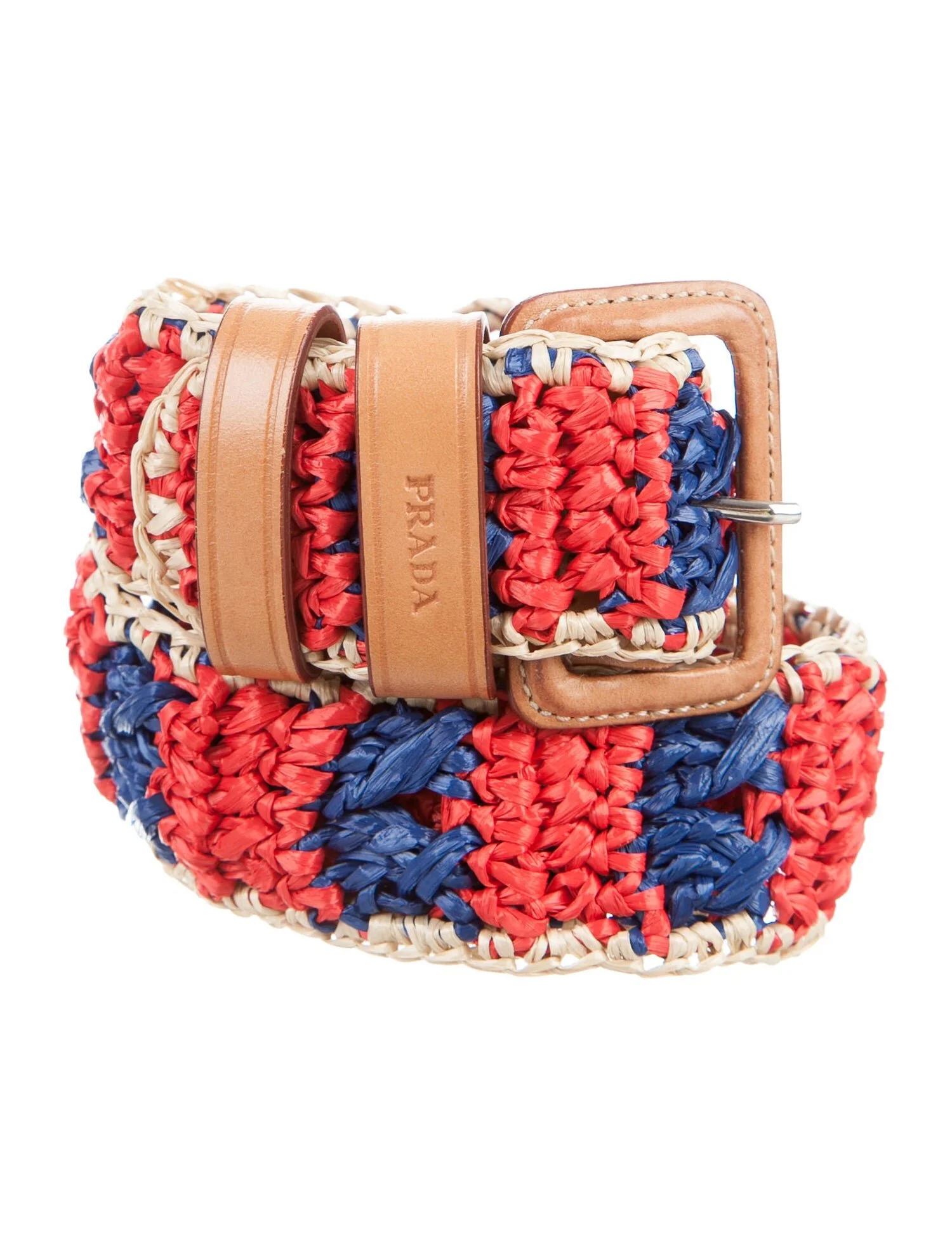 【送料&関税込】Prada Khaki Raffia Belt Prada Khaki Raffia Belt | italist