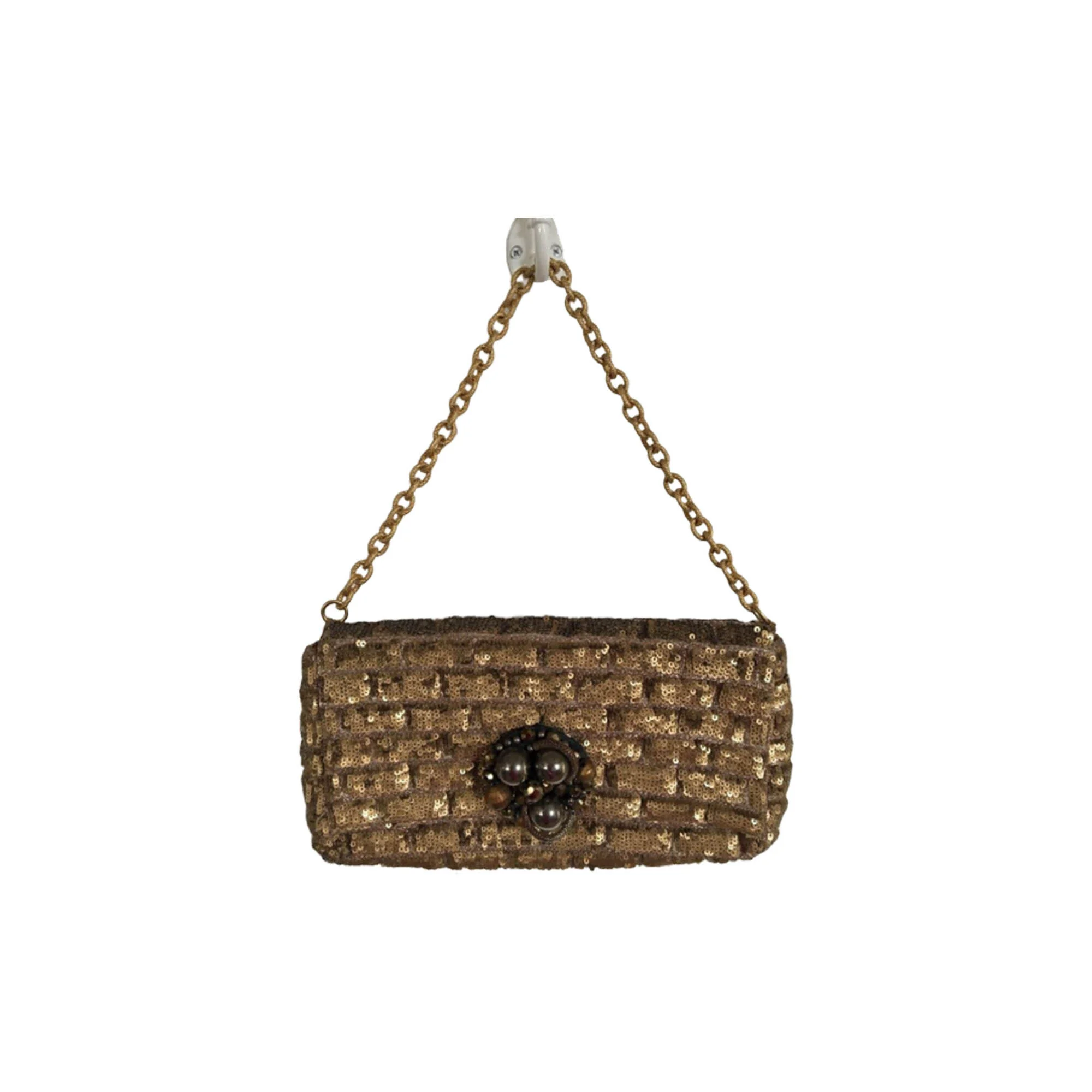 Apostrophe Beaded Sequin Bag