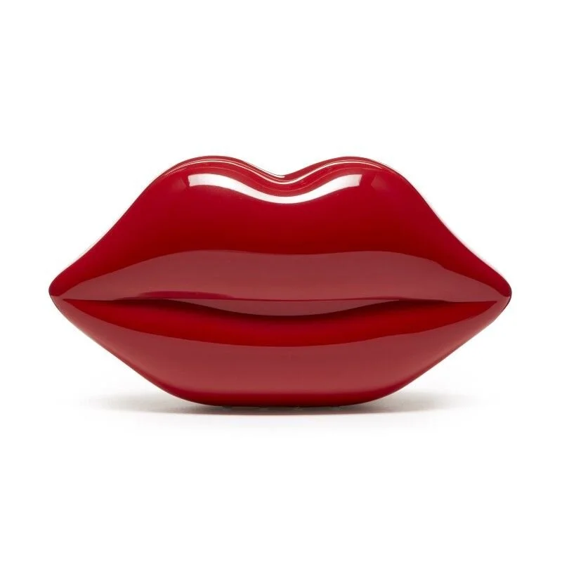 Lulu Guinness Classic Red Lips Clutch