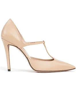 Pura Lopez Gianella Pumps in Blush Patent Leather