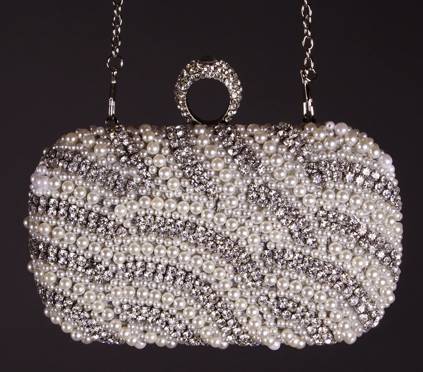 Thalia Crystal Box Clutch