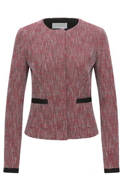 Hugo Boss Tailored Jacquard Jacket in Red — UFO No More