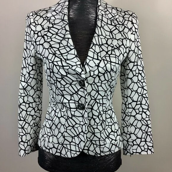 Escada Geometric Print Blazer