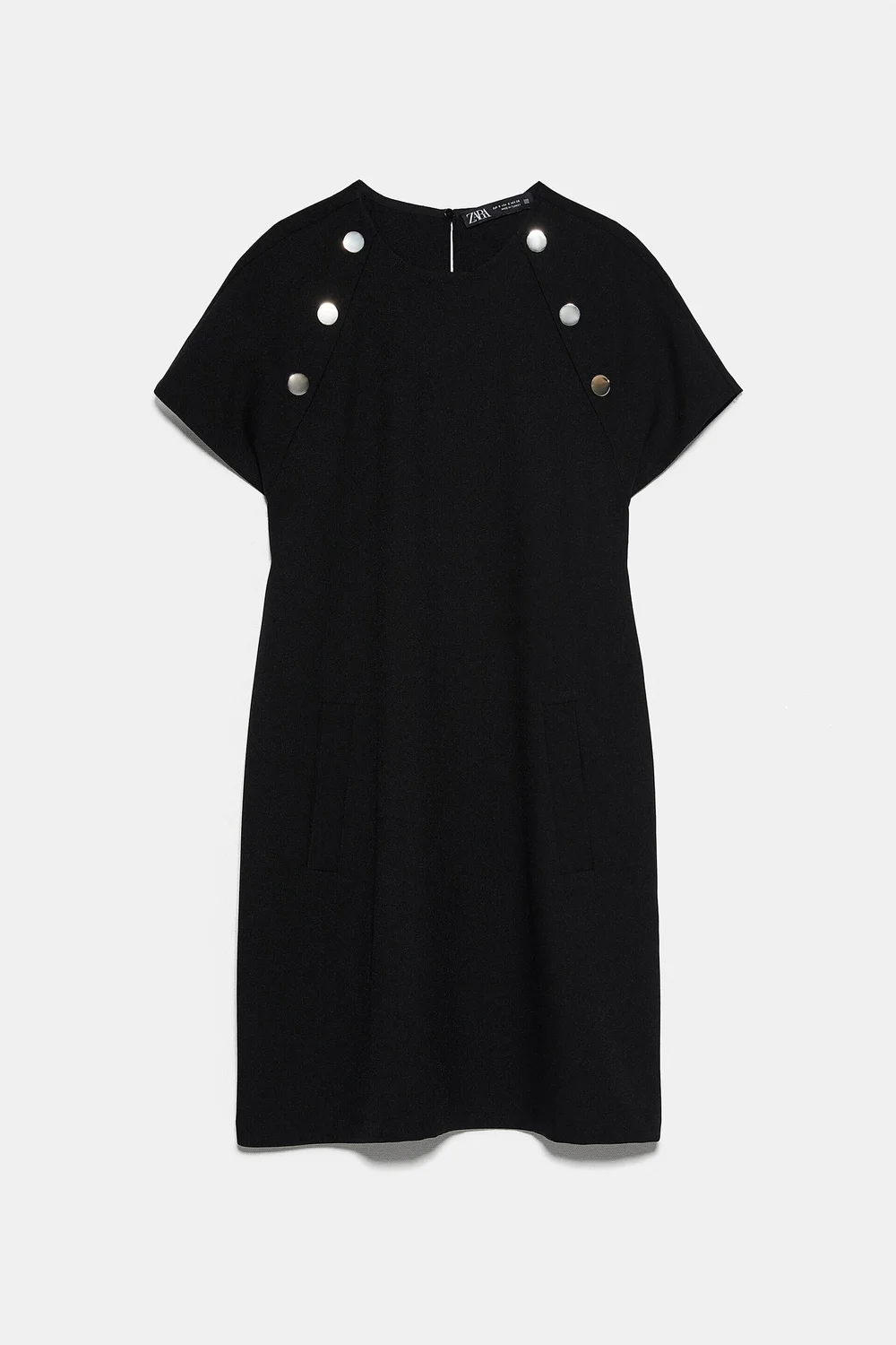 mini black dress short sleeves Kirby Black Mini Dress - 6 main image 0