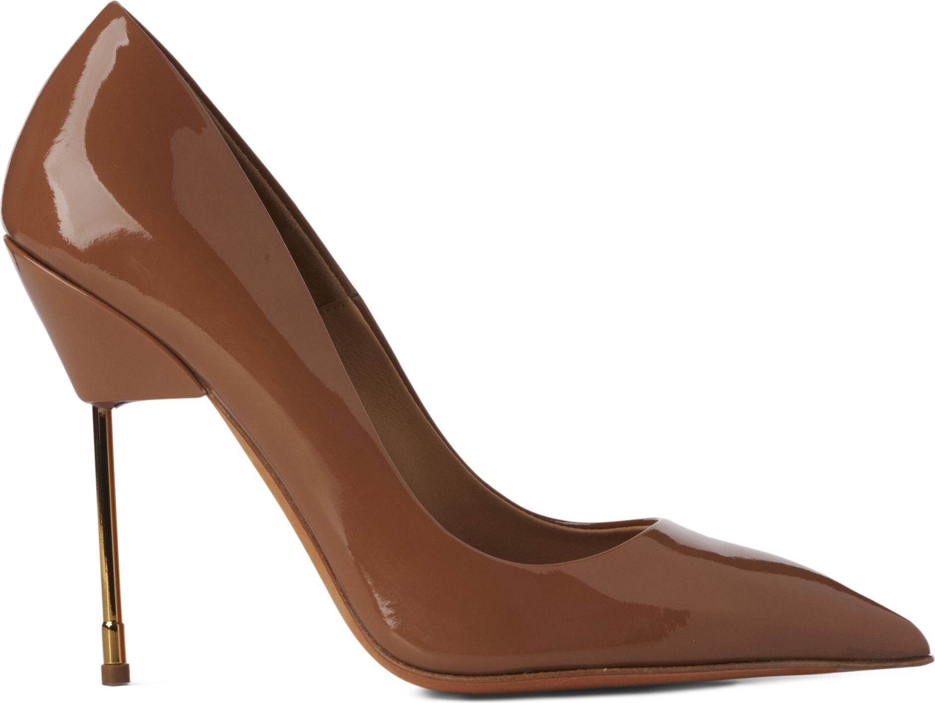 Kurt Geiger Elliot Court Shoes in Camel Patent Leather.jpg