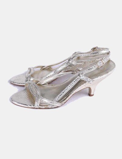 zara gold strappy sandals