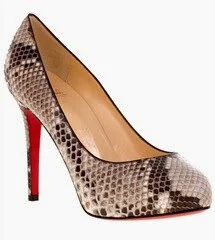 Christian Louboutin Simple 85 Pumps in Python Leather