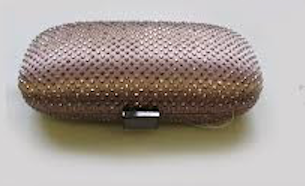 Natan Pink Beaded Clutch