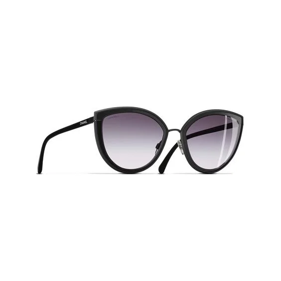 Chanel Black Cat Eye Sunglasses