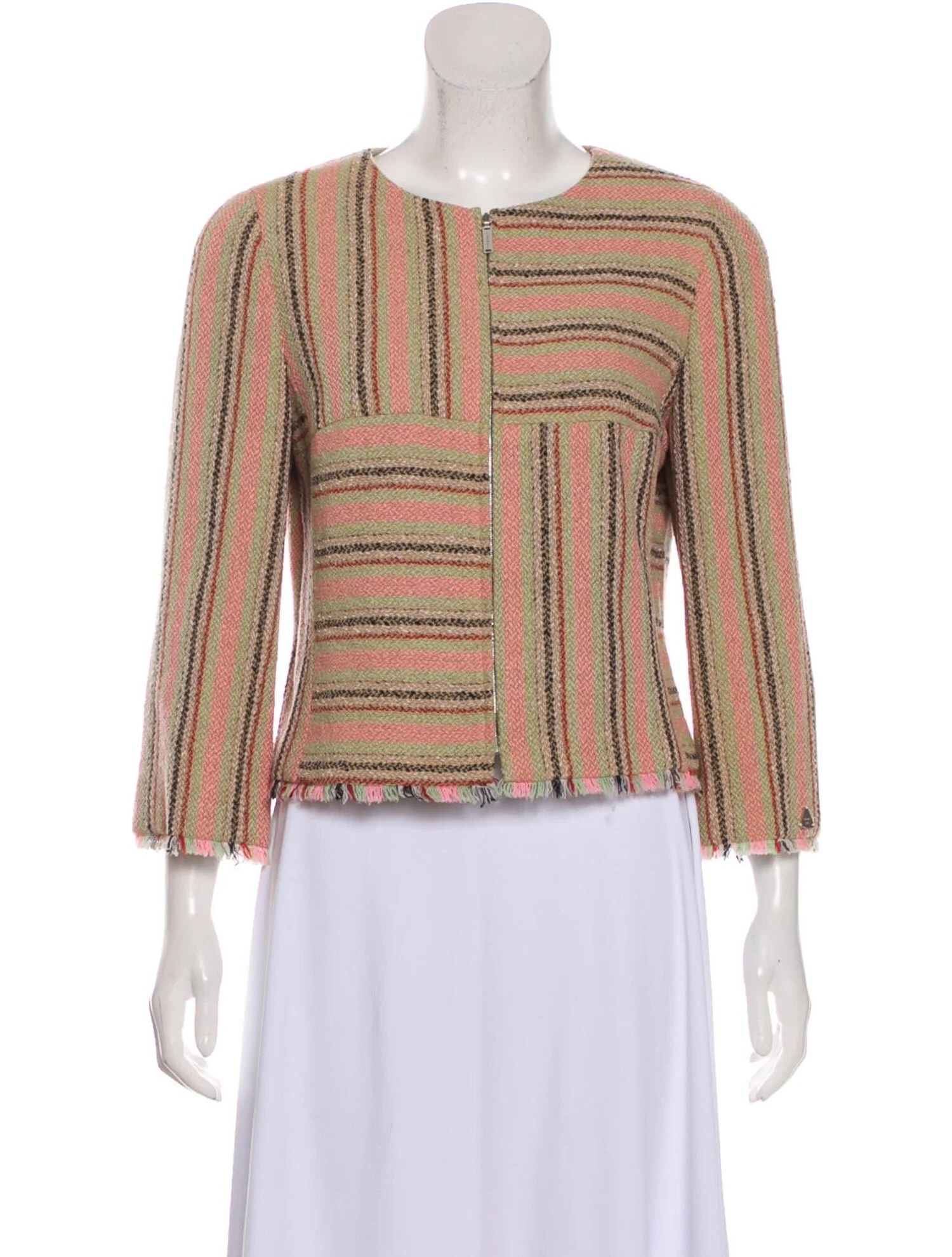 Chanel Wool Striped Jacket