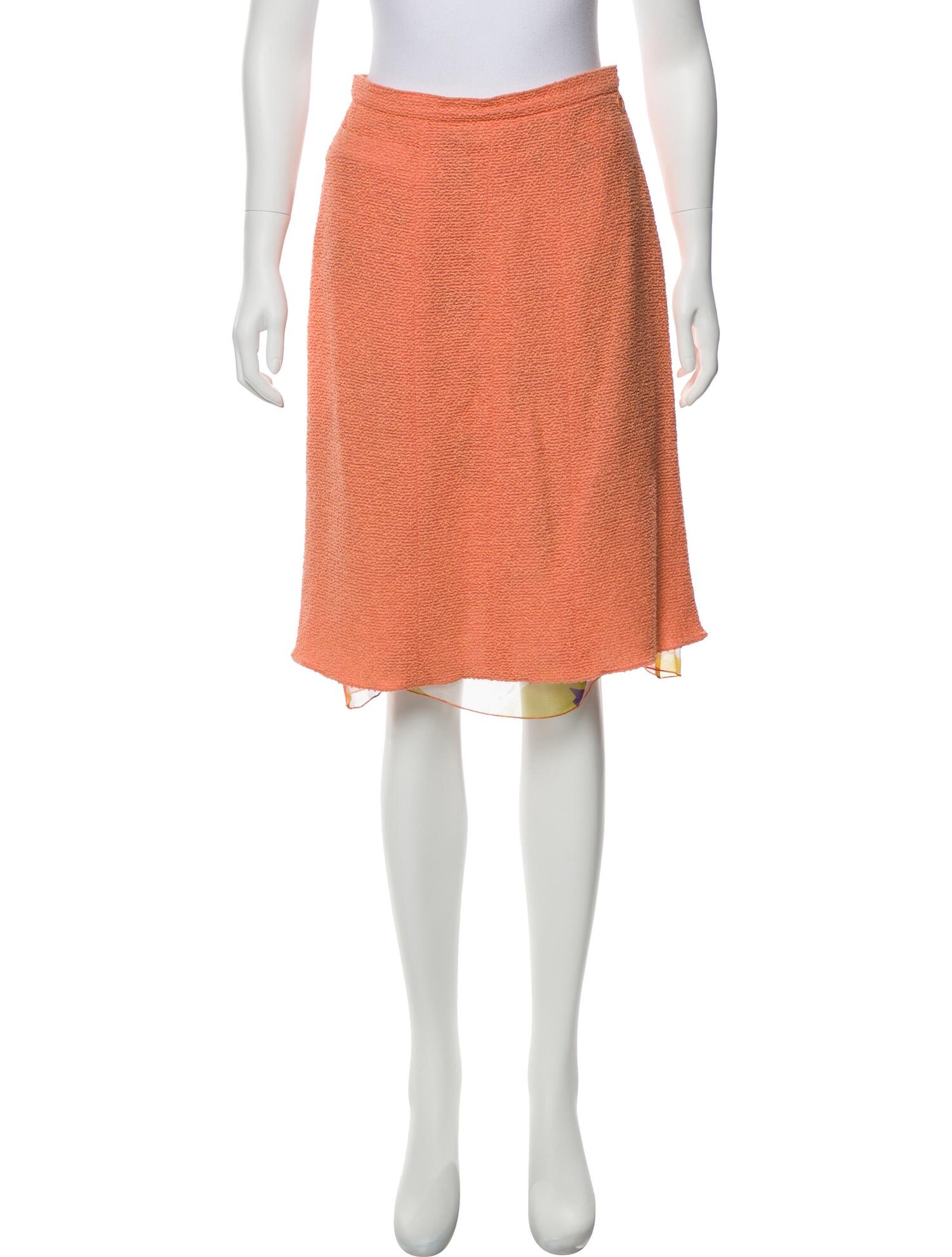 Chanel Wool Blend Boucle Skirt