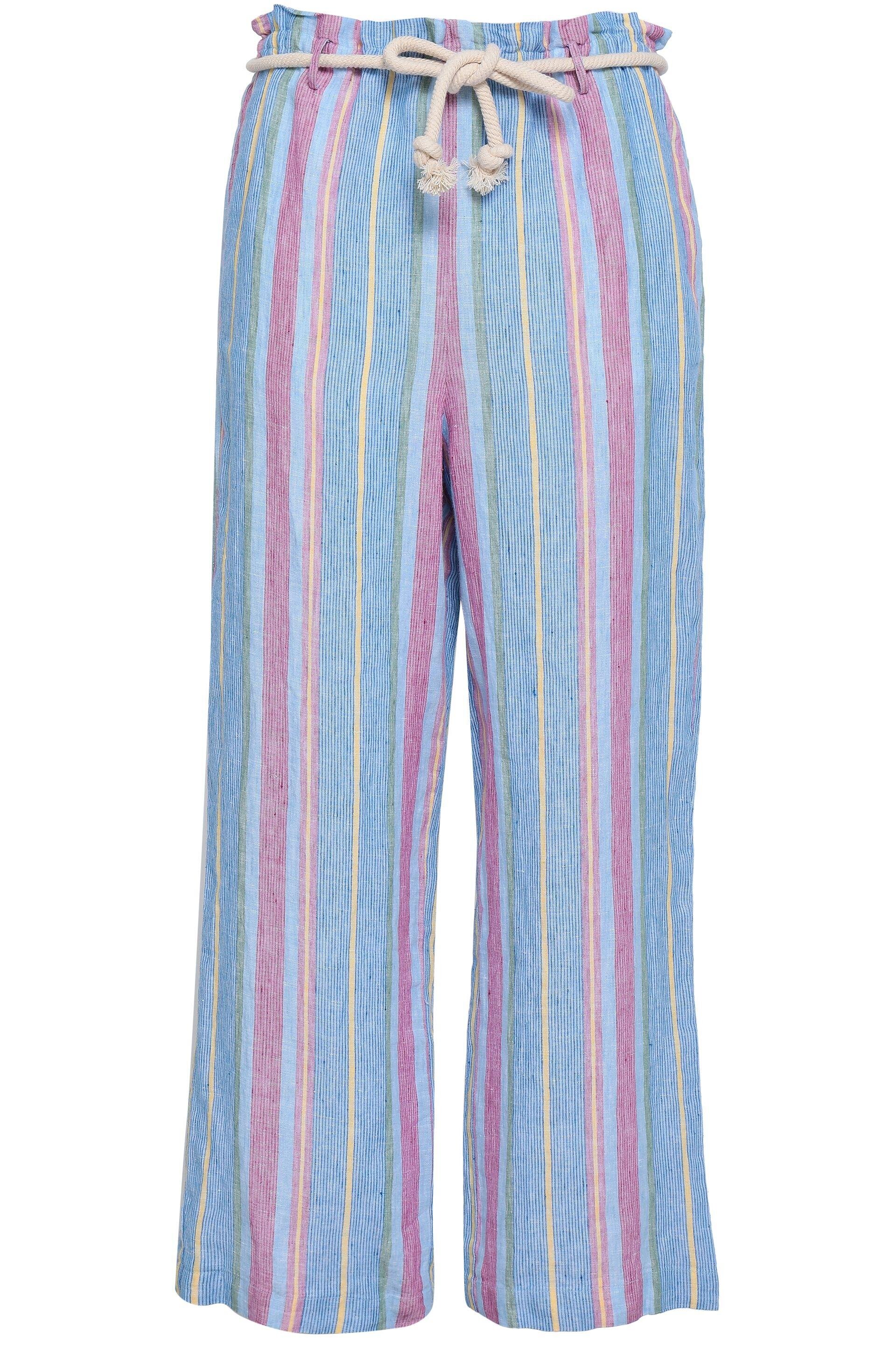 Frame Tie-Waist Striped Linen Trousers.jpg