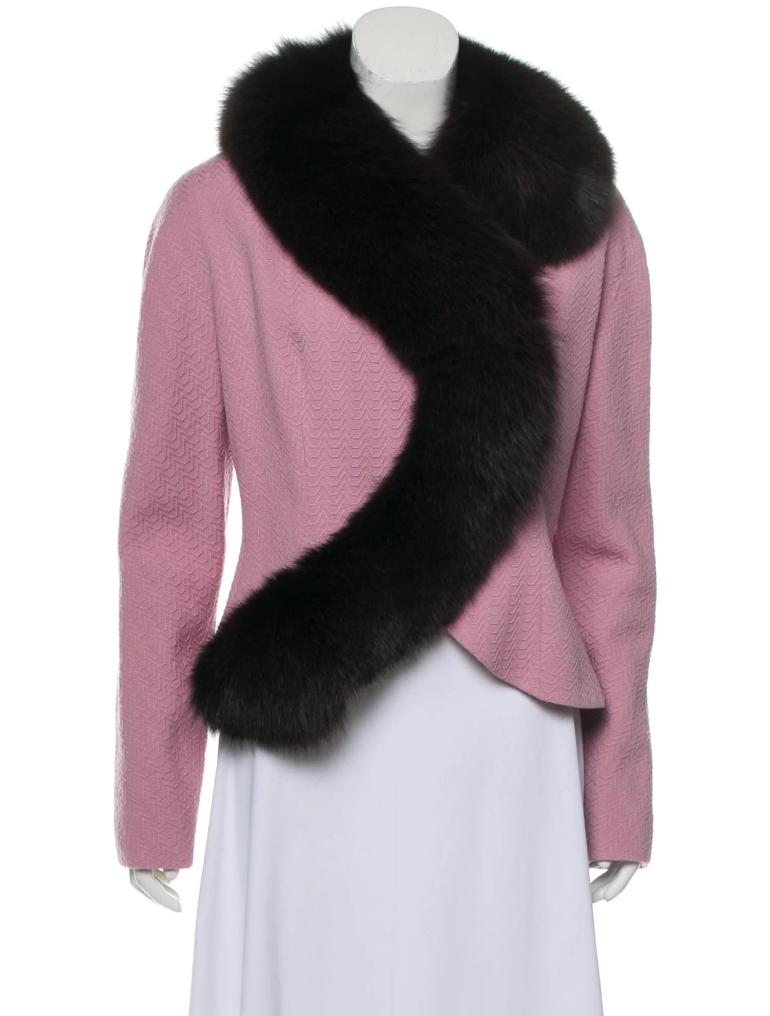 Christian Dior Fur Trimmed Lightweight Jacket 