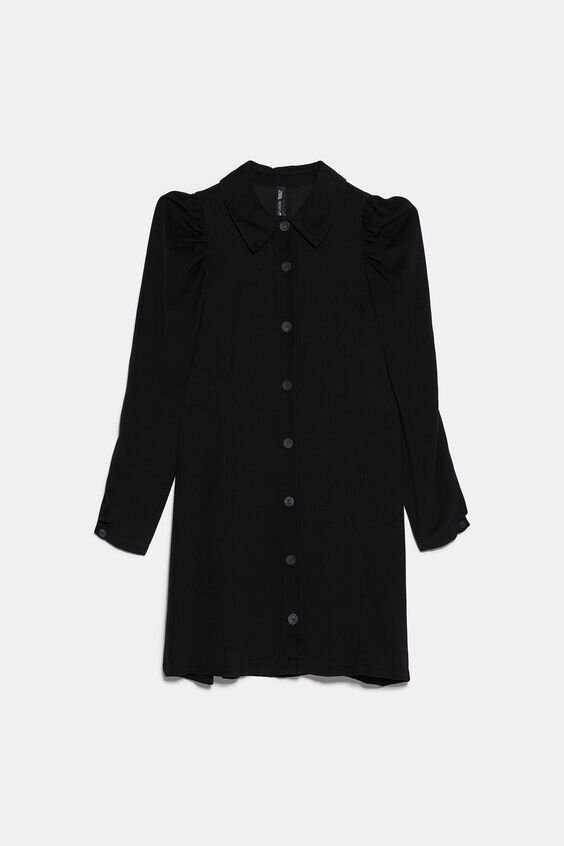 Zara Shirt Dress With Balloon Sleeves.jpg