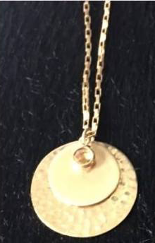 Vinnie Day Tri-Disc Citrine Necklace
