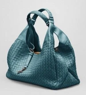 Bottega Veneta Campana Hobo Bag in Turquoise