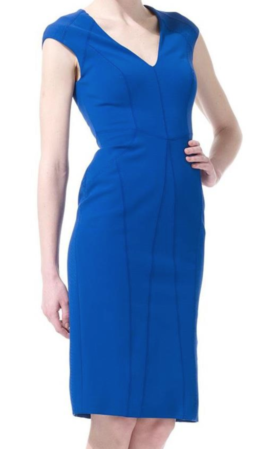 Amanda Wakeley Scuba Dress in Blue