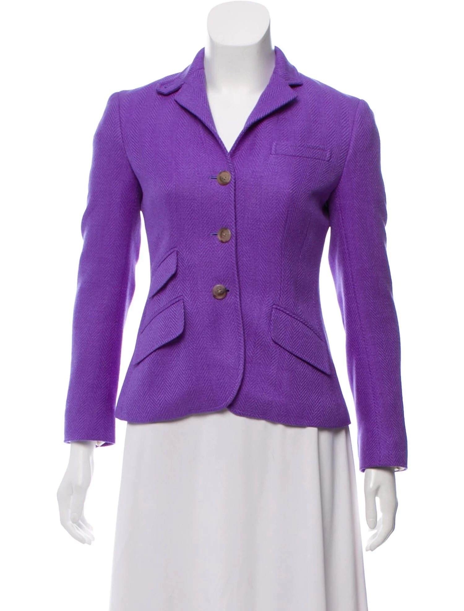 Ralph Lauren Silk Structured Blazer
