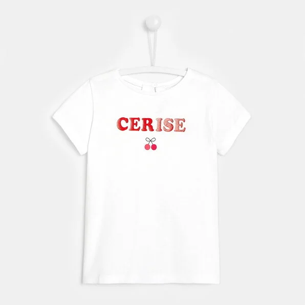 Jacadi Cerise White T-Shirt