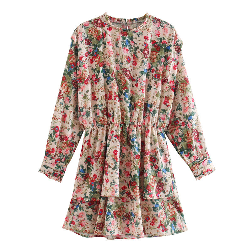 zara basic floral dress