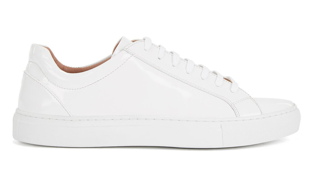 Boss Kate Low Cut Sneakers in White — UFO No