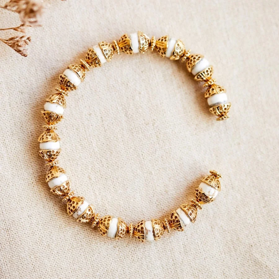 Sézane Stéphanie Howlite Cuff 
