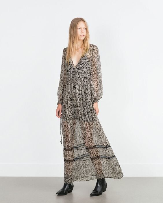 Zara Long Printed Dress.jpg