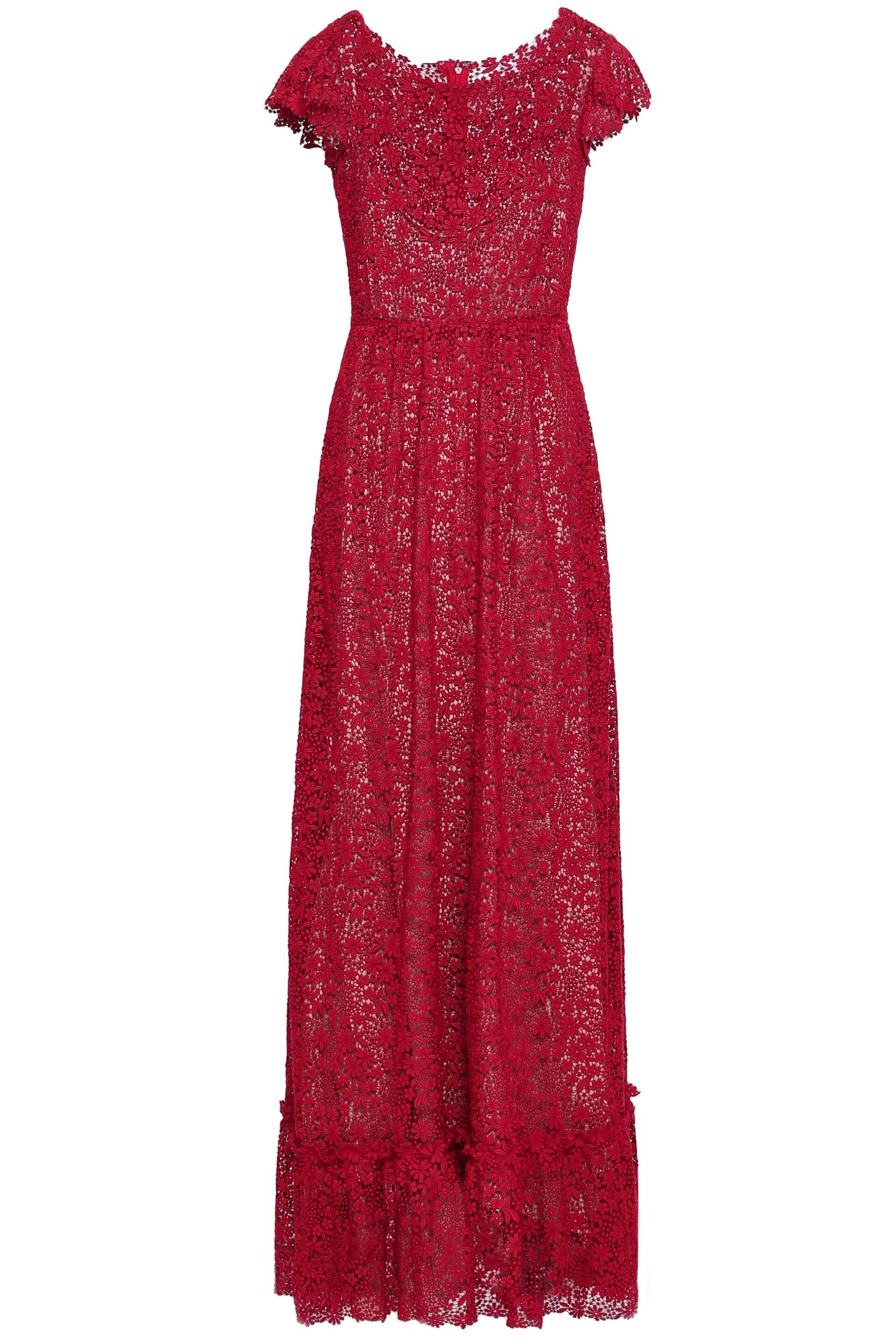 Valentino Fluted Cotton-Blend Guipure Lace Gown in Claret.jpg