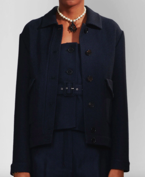 Christian Dior Pre-Fall 2020 Wool Jacket in Navy