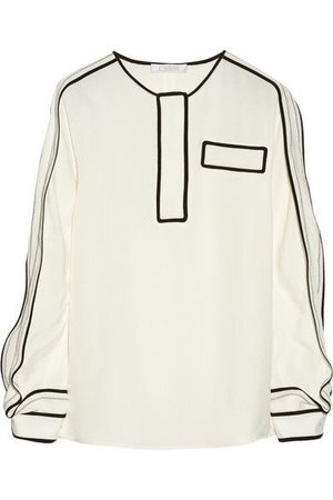 Chloé Textured Satin Blouse