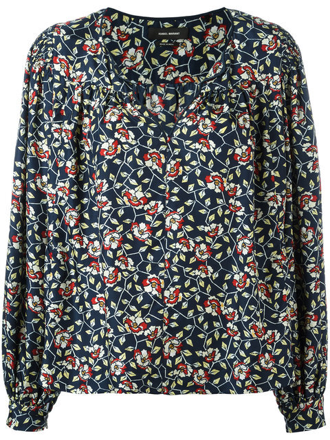 Isabel Marant Muster Floral Print Georgette Blouse — UFO No More