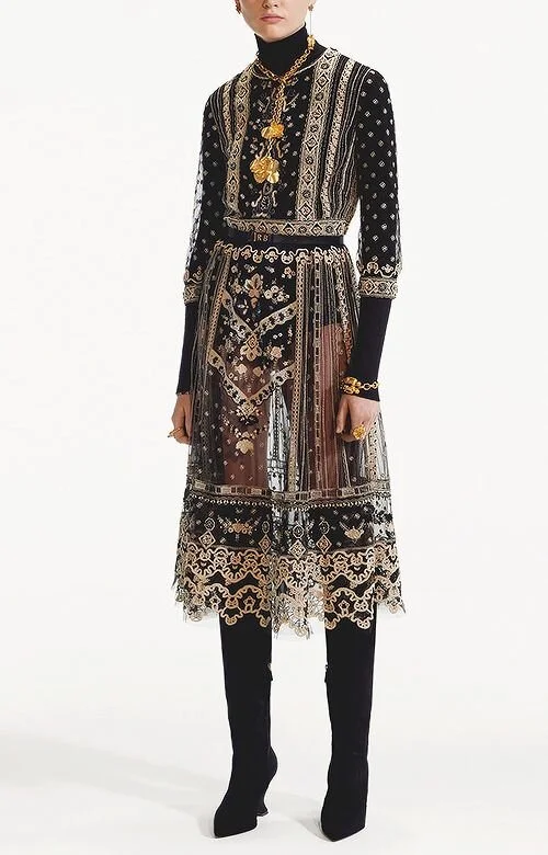 Christian Dior Pre-Fall 2019 Embroidered Dress
