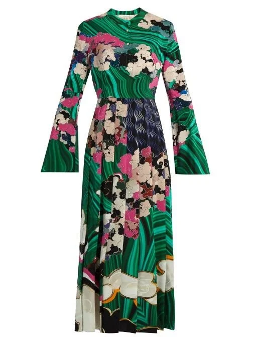 Mary Katrantzou Desmine Printed Silk Dress
