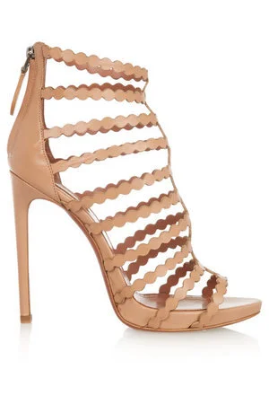 Alaïa Laser Cut Leather Sandals