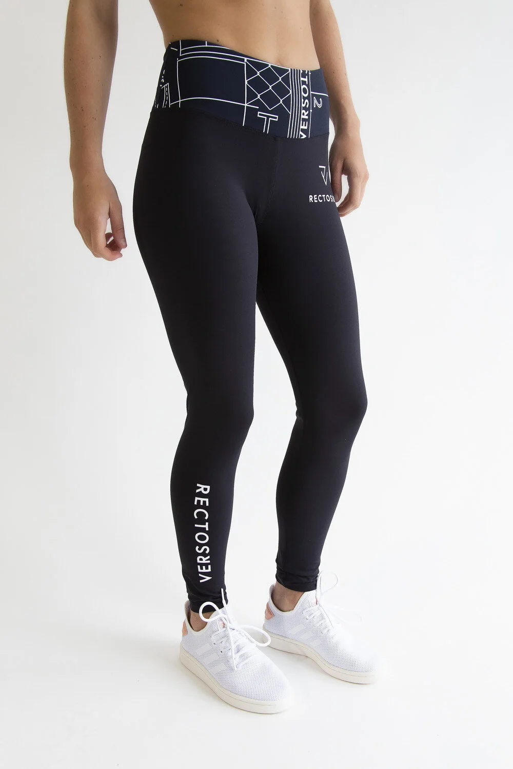 Rectoverso Performance Shadow Legging in Dark Blue