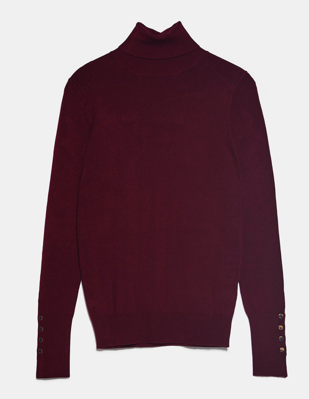 アイドル hir0.to.maron Zara High Collar Knit Sweater in Dark Burgundy — UFO No More
