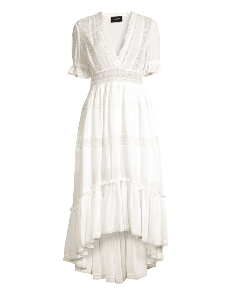 The Kooples Asymmetrical Lace Midi Dress in White UFO No More The Kooples Asymmetrical Lace Midi Dress in White UFO No More