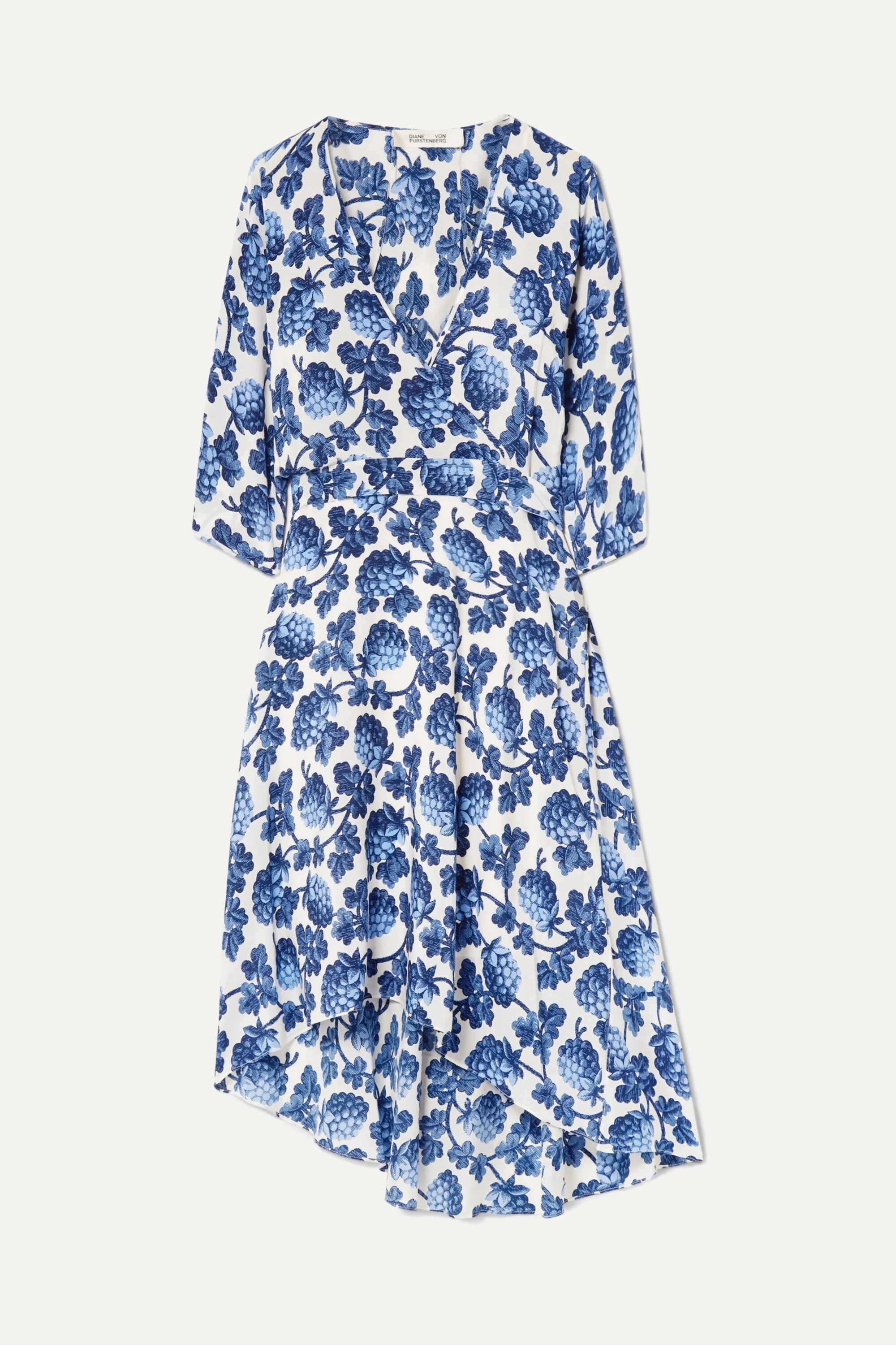 josephine print wrap dress
