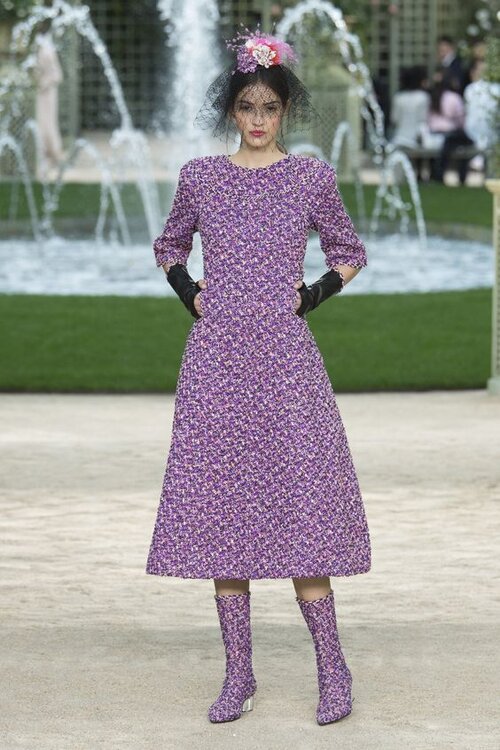 Chanel HC Wool Tweed Dress in Green — UFO No More