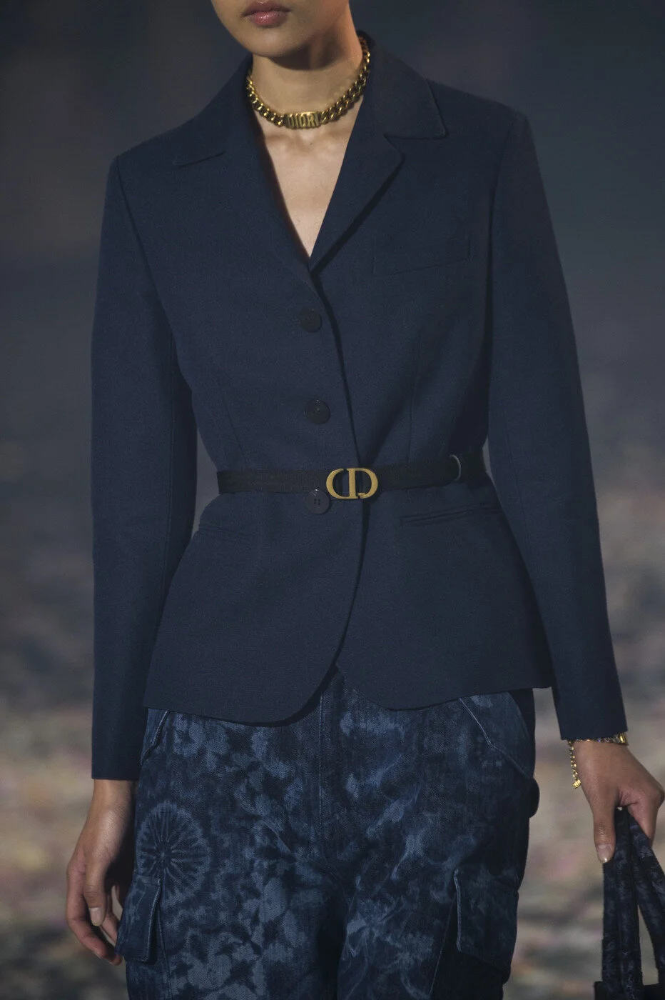 Christian Dior Single-Breasted Wool Jacket in Pink