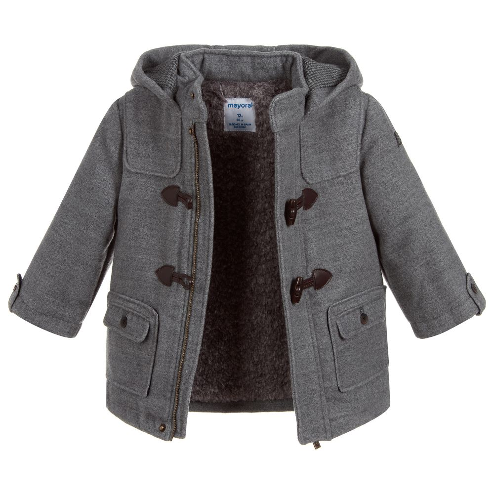 boys black duffle coat