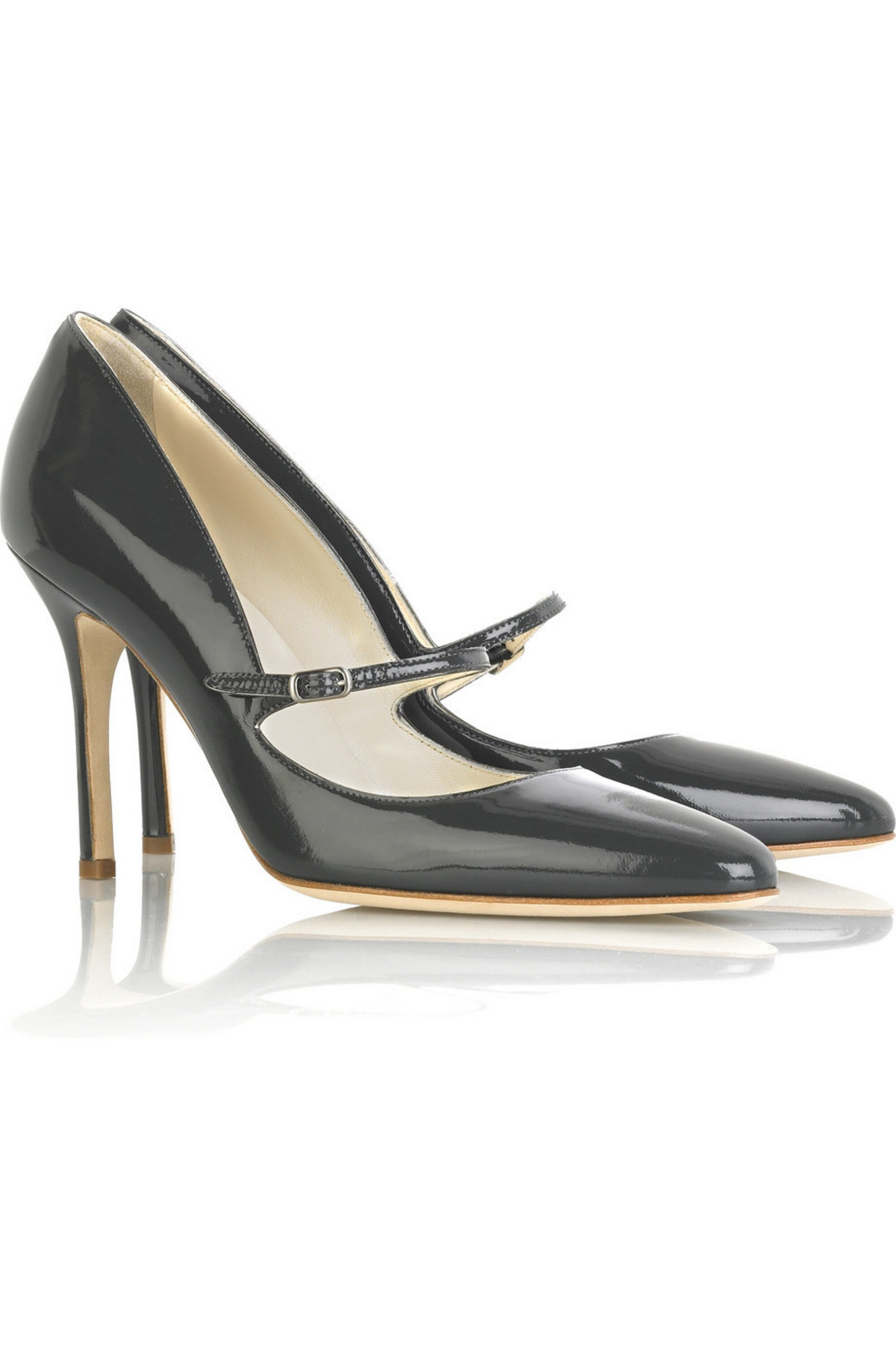 Rupert Sanderson Regal Mary-Janes Pumps in Burgundy Patent