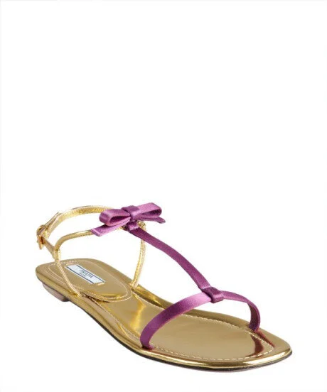 Prada bow sandals deals