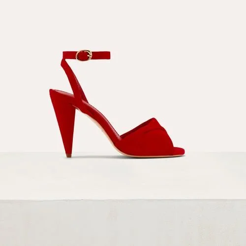 Maje Fairy Sandals in Red