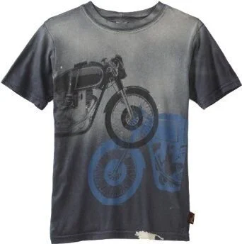 Charlie Rocket Motorcycle Splatter T-Shirt