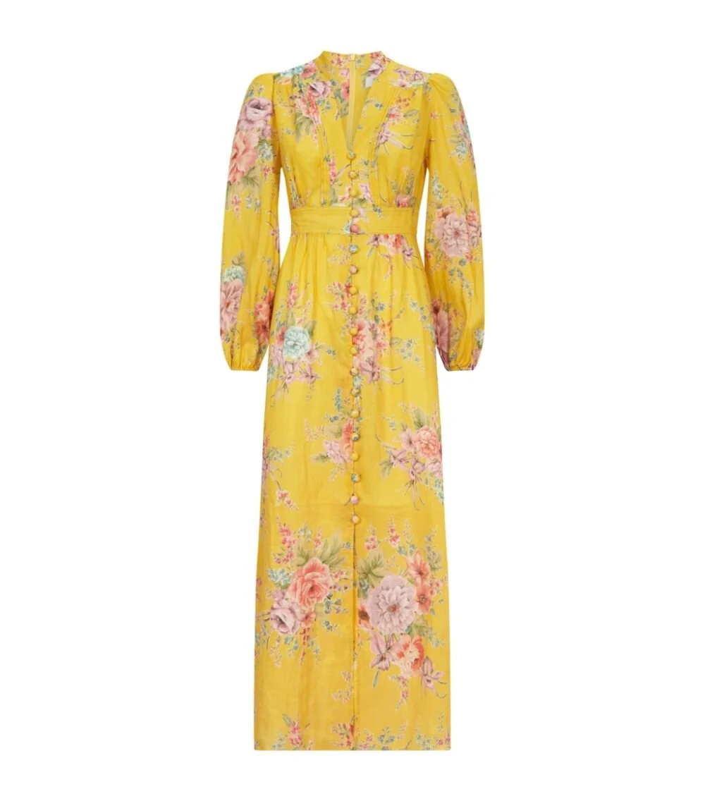 Zimmermann Zinnia Midi Dress in Golden Floral.jpg